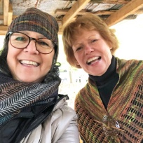 Cold day, warm smiles: Jackie and Sharon